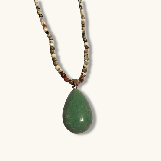 Larimar & Green Aventurine Necklace