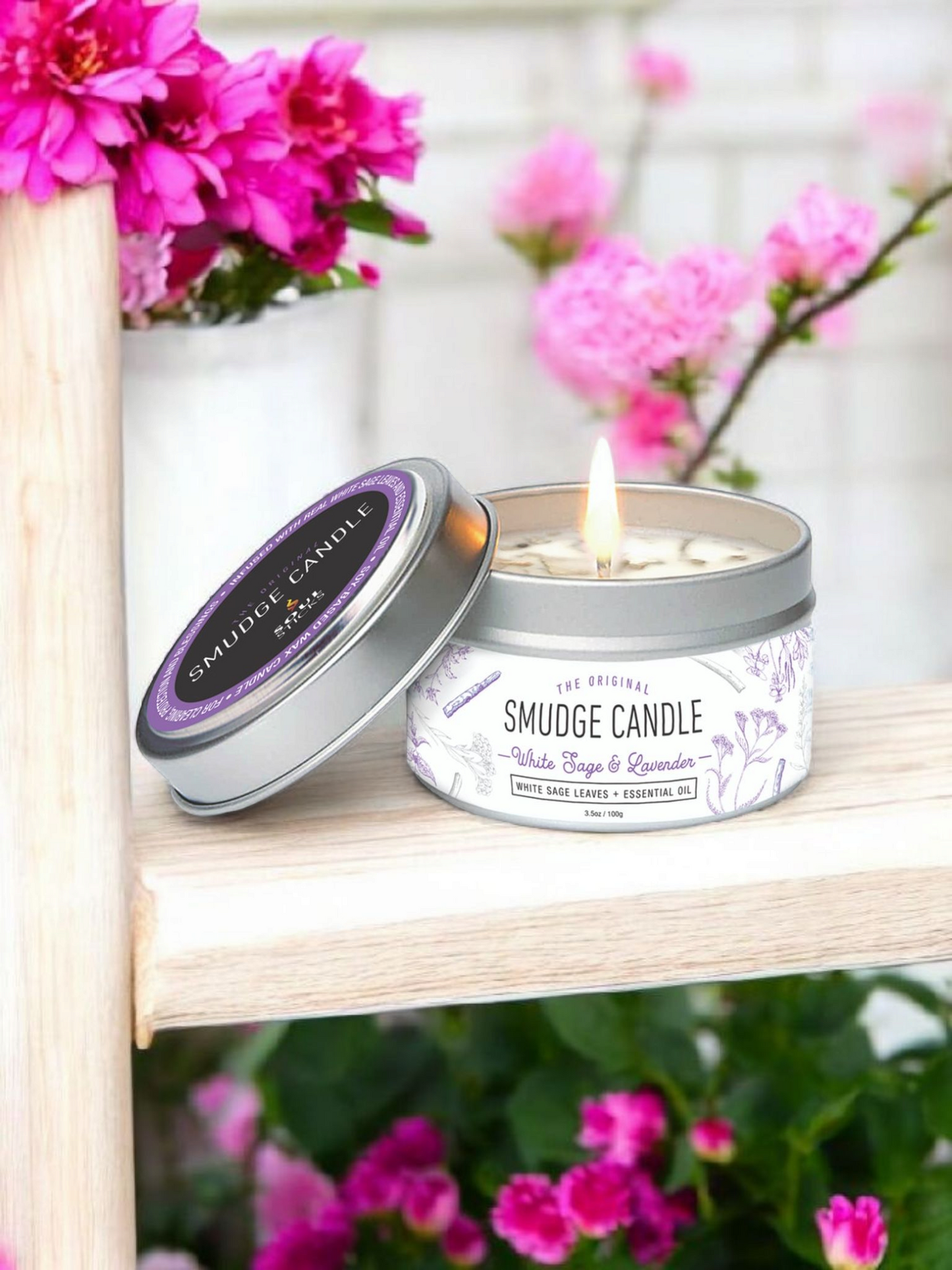 Smudge Lites Candles - White Sage & Lavender Smudge