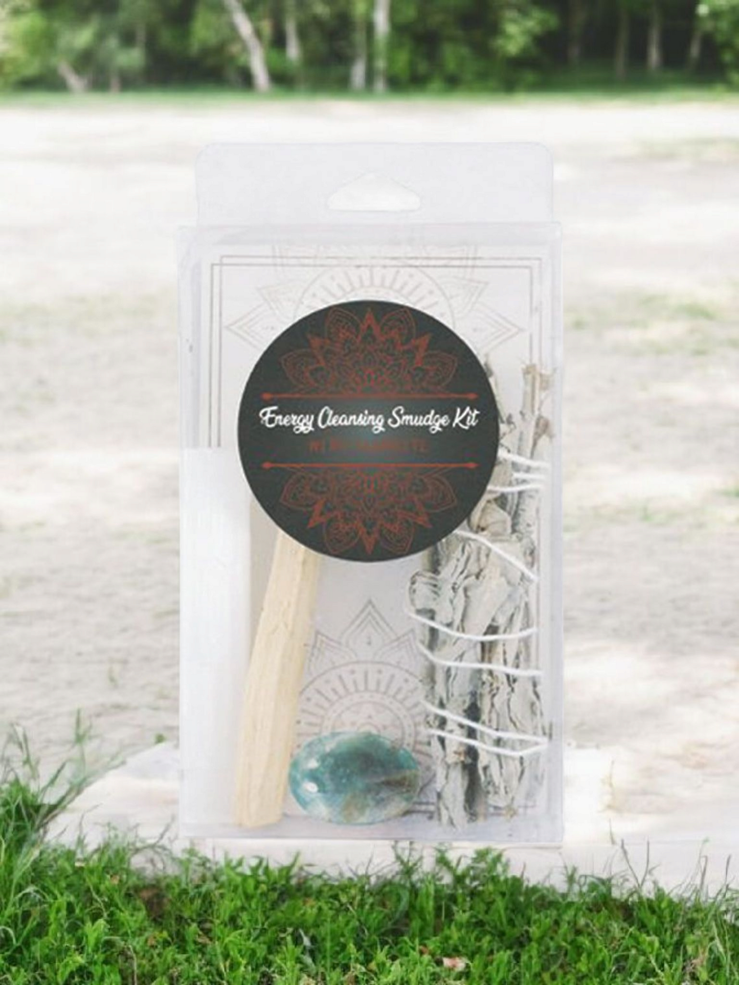 Energy Cleansing Smudge Kit w/ Fluorite