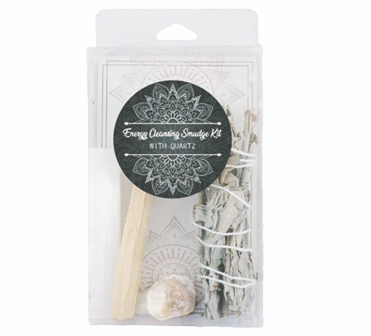 Energy Cleansing Smudge Kit w/ Quartz