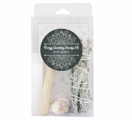 Energy Cleansing Smudge Kit w/ Quartz