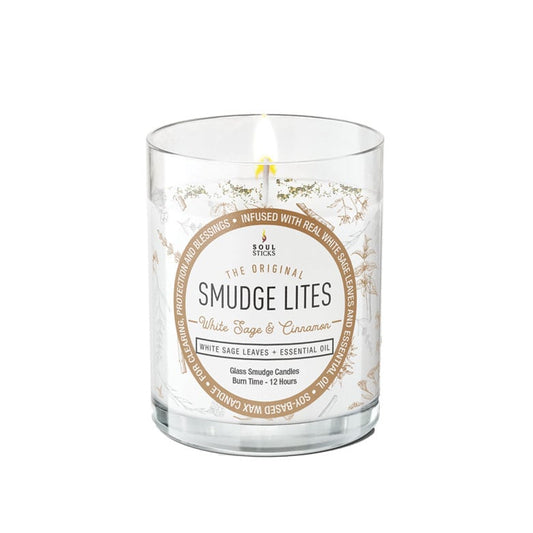 Smudge Lites Candles- White Sage & Cinnamon