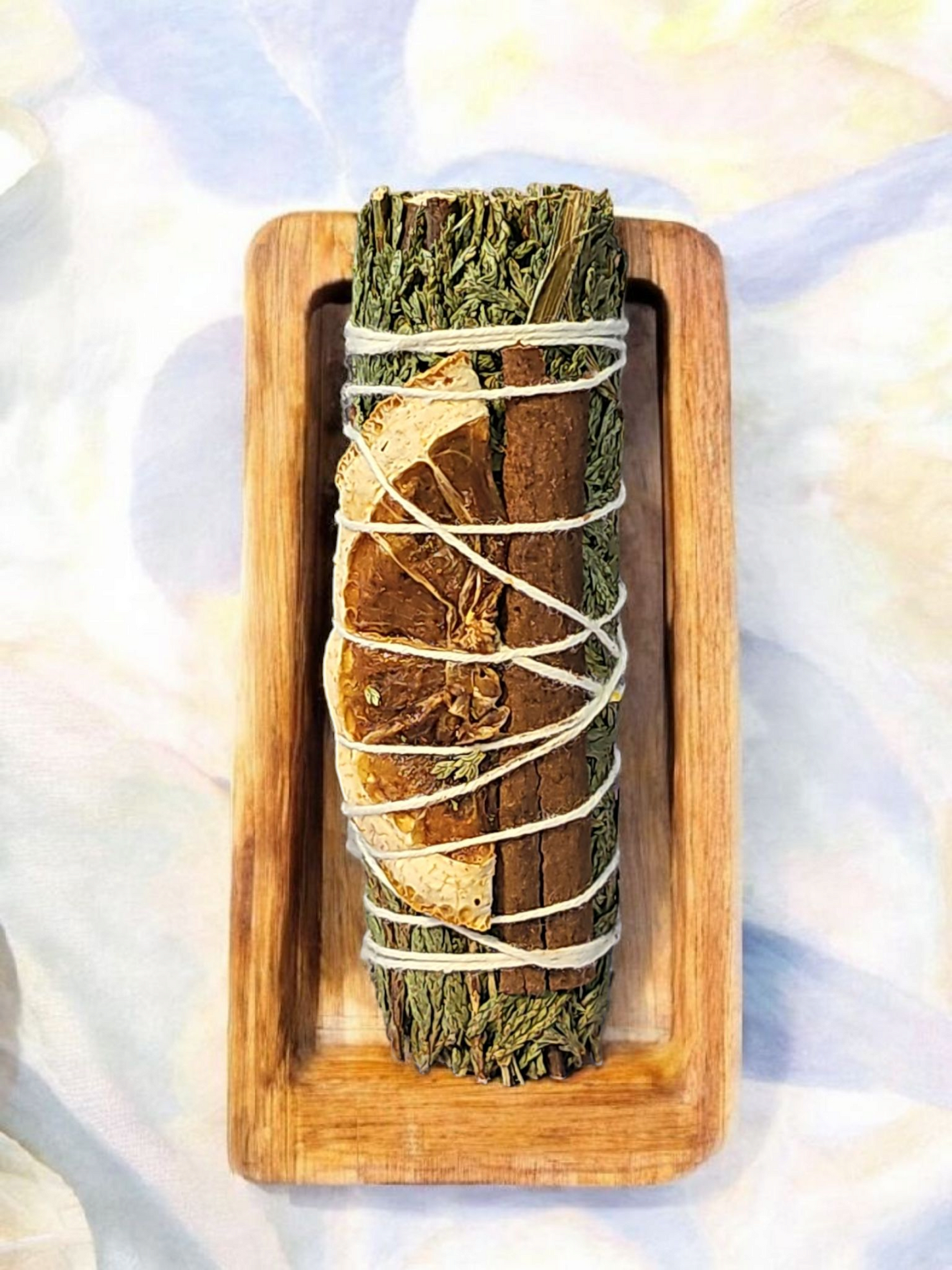 Cedar, Orange & Cinnamon Smudge Stick