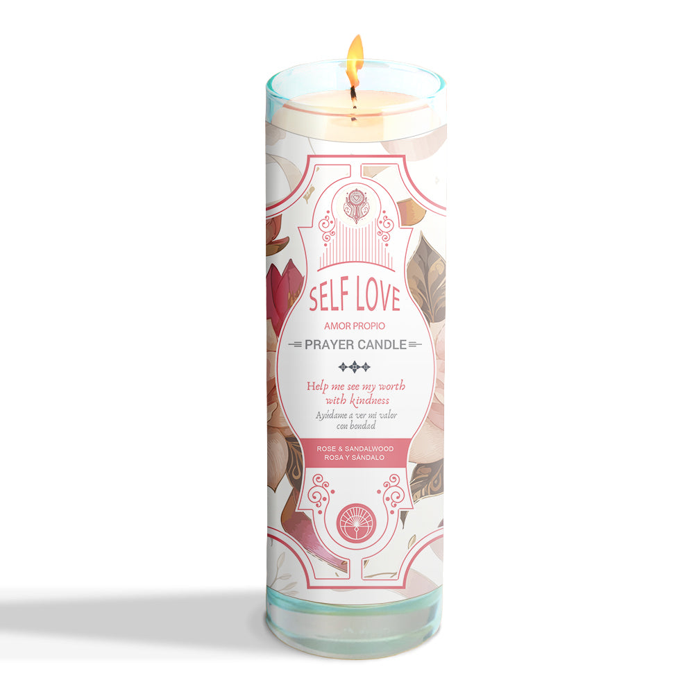 Self Love Prayer Candle 8"