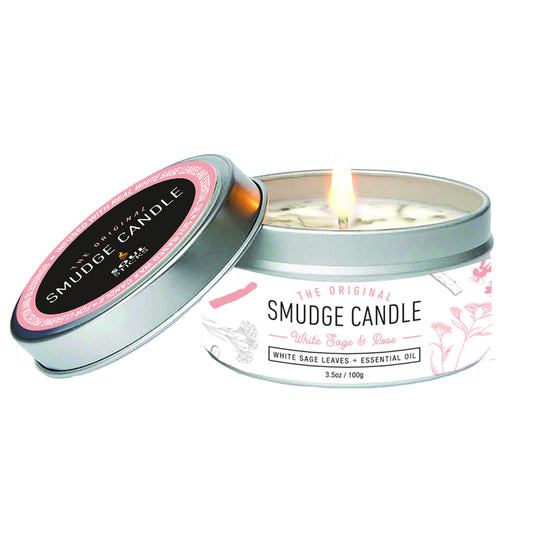 Smudge Lites Candles - White Sage & Rose Smudge Candle