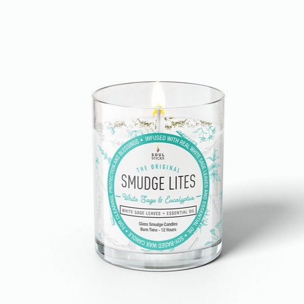 Smudge Lites Candles - White Sage & Eucalyptus