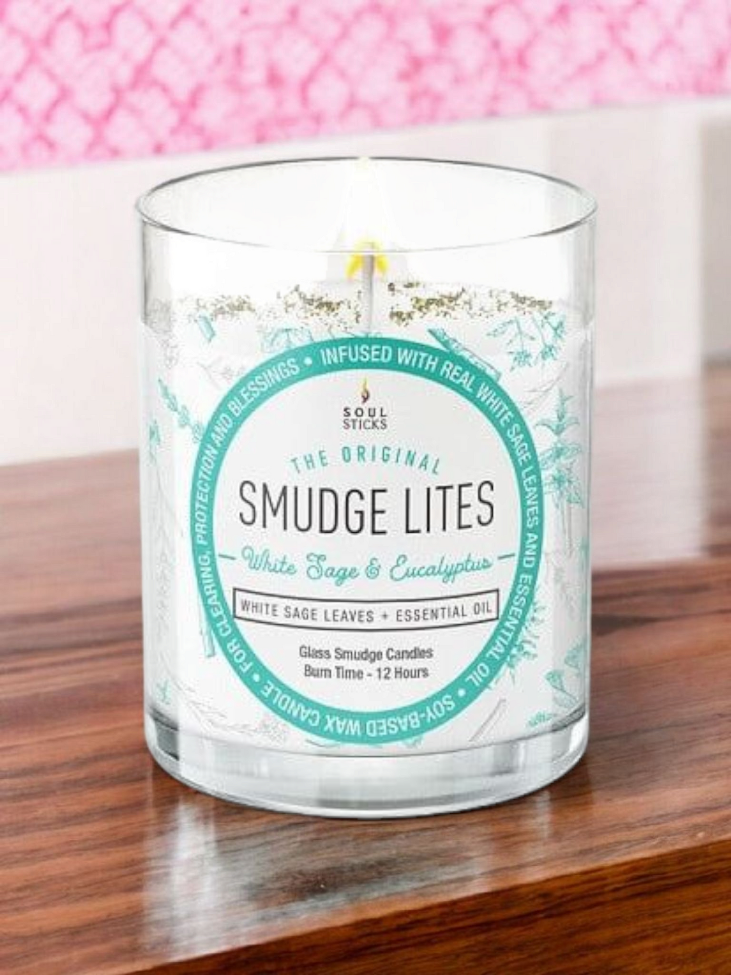 Smudge Lites Candles - White Sage & Eucalyptus