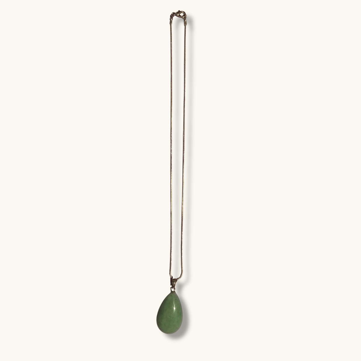 Green Aventurine Drop Necklace