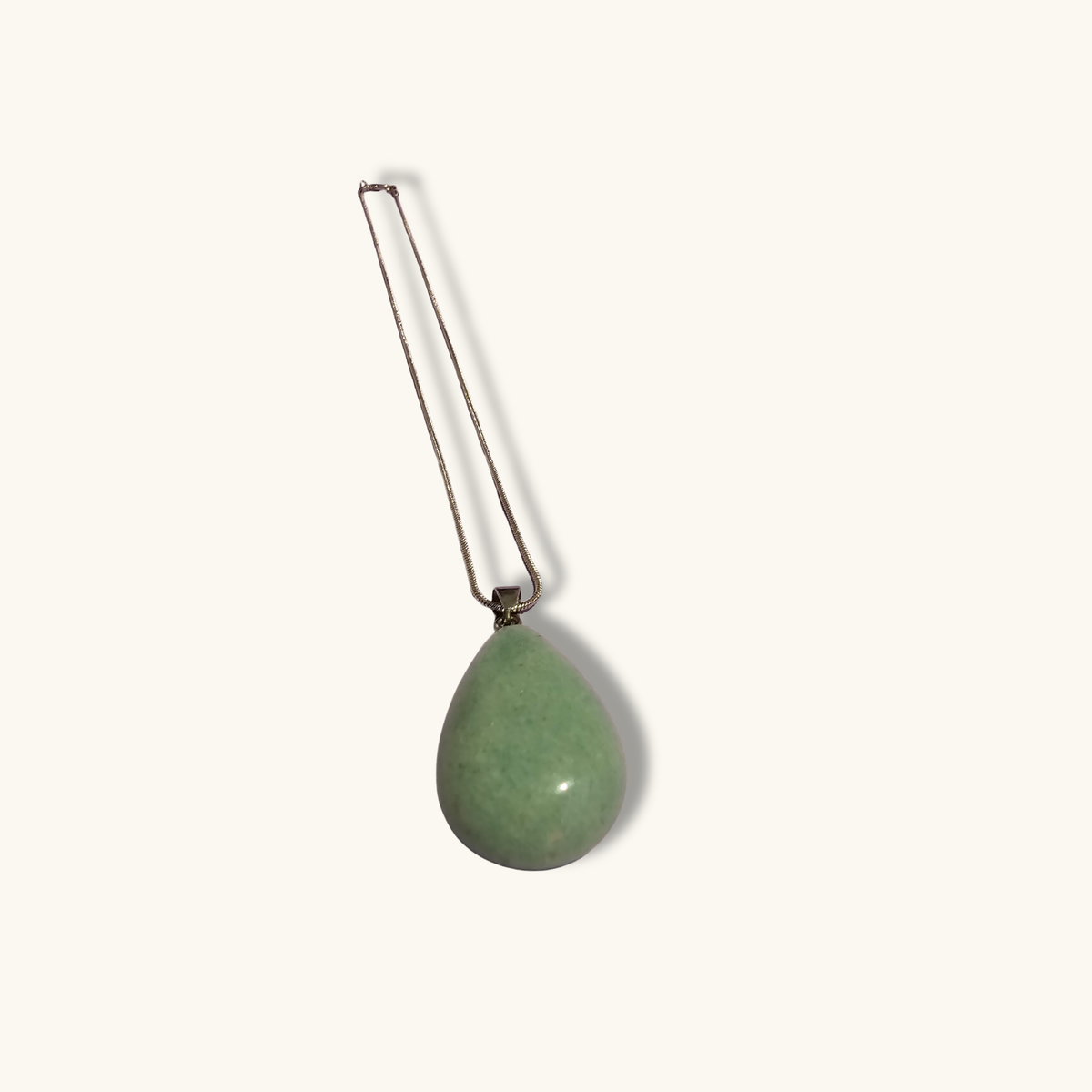 Green Aventurine Drop Necklace