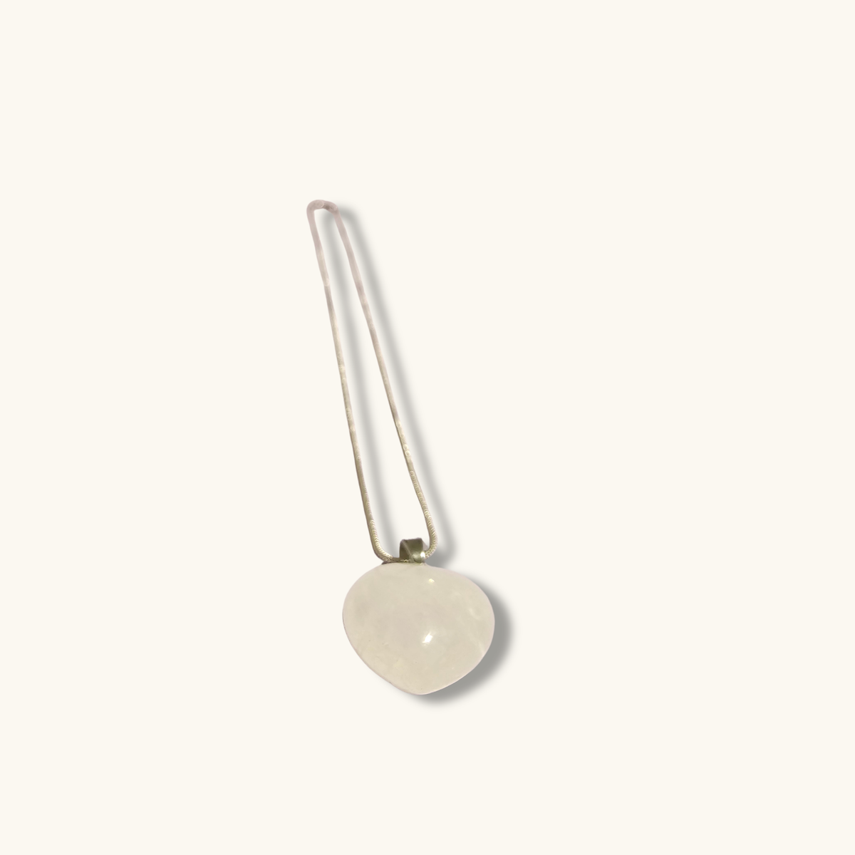 Clear Quartz Heart Necklace