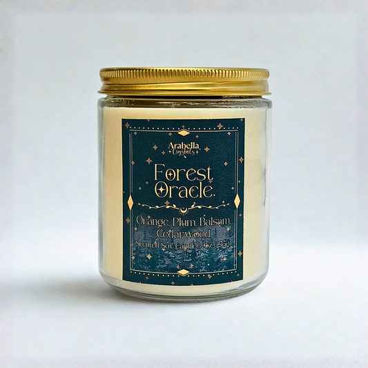 Forest Oracle Crystal Candle