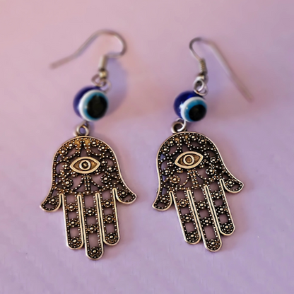 Hamsa Hand Earrings (Large)