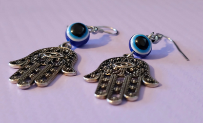 Hamsa Hand Earrings (Large)