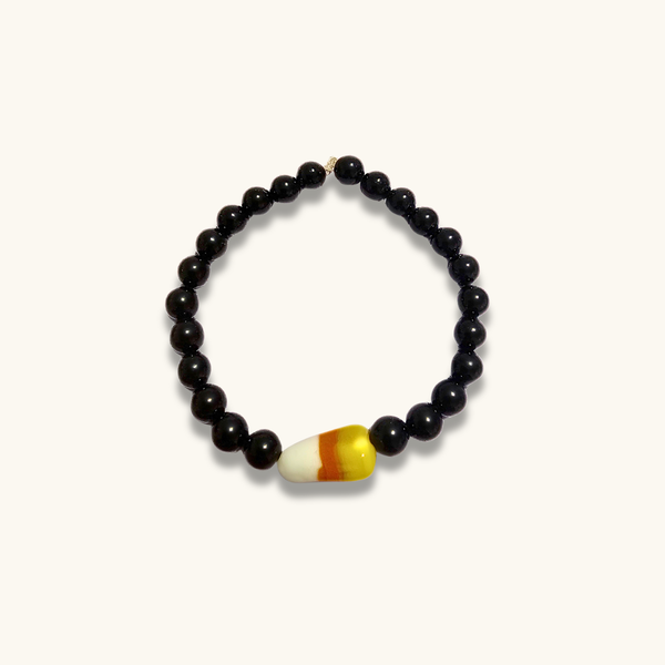 Candy Corn Black Tourmaline Bracelet