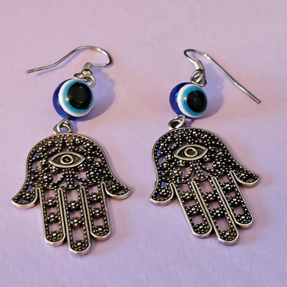 Hamsa Hand Earrings (Large)