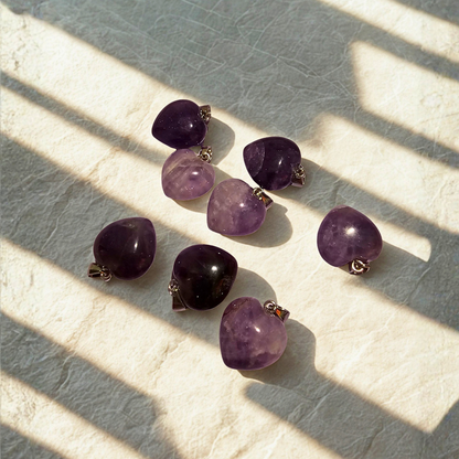 Amethyst Heart Pendant