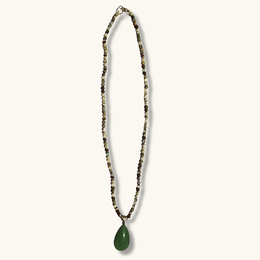 Larimar & Green Aventurine Necklace