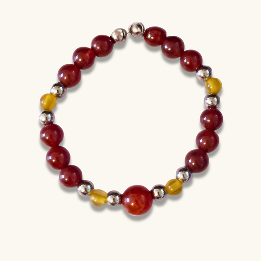 Carnelian & Citrine Bracelet
