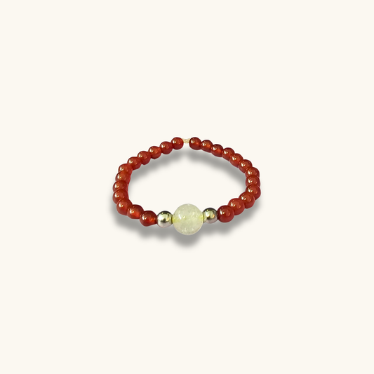 Citrine & Red Carnelian Bracelet