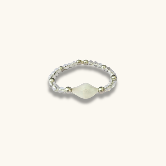 Rose Quartz & Clear Quartz Bracelet