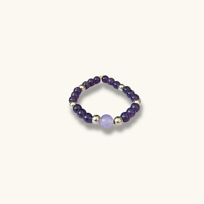 Purple Amethyst & Lavender Amethyst Bracelet