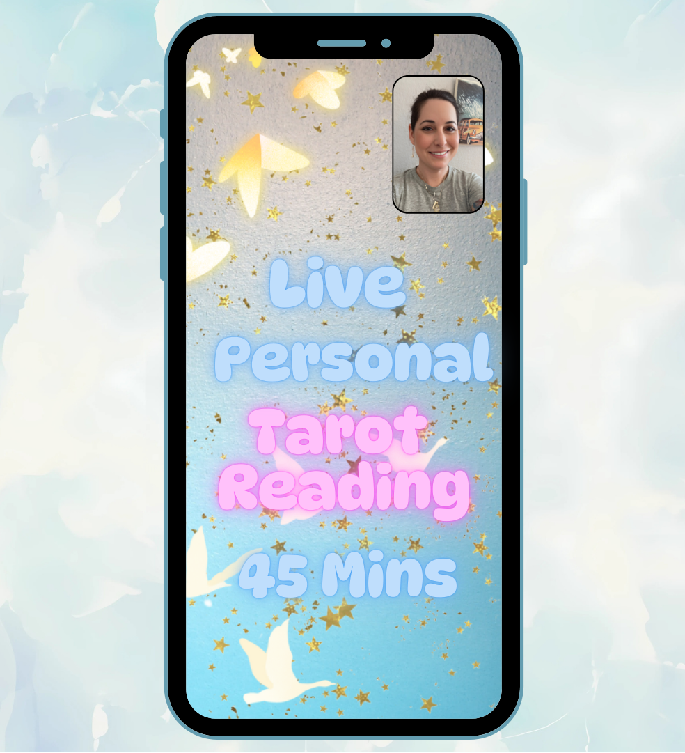 Live Personal Tarot Reading 45Mins – FaceTime, Zoom, WhatsApp & More 🔮✨