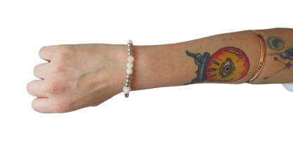 Blessings and Faith Braclet White