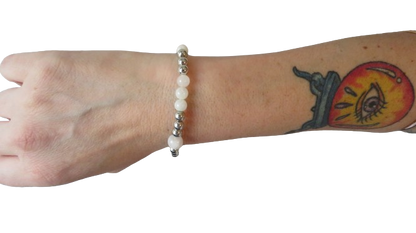 Blessings and Faith Braclet White