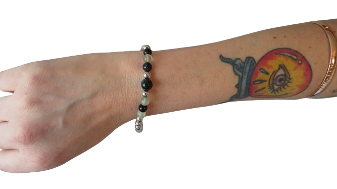 Blessings and Faith Braclet Black & Clear