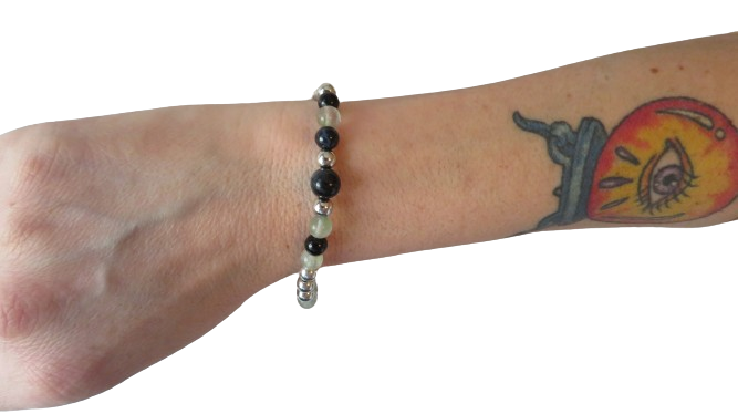 Blessings and Faith Braclet Black & Clear