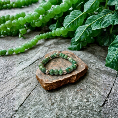 Pyrite In Jade Bracelet
