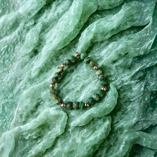 Pyrite In Jade Bracelet