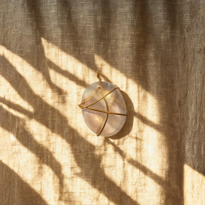 Natural Rose Quartz Pendant