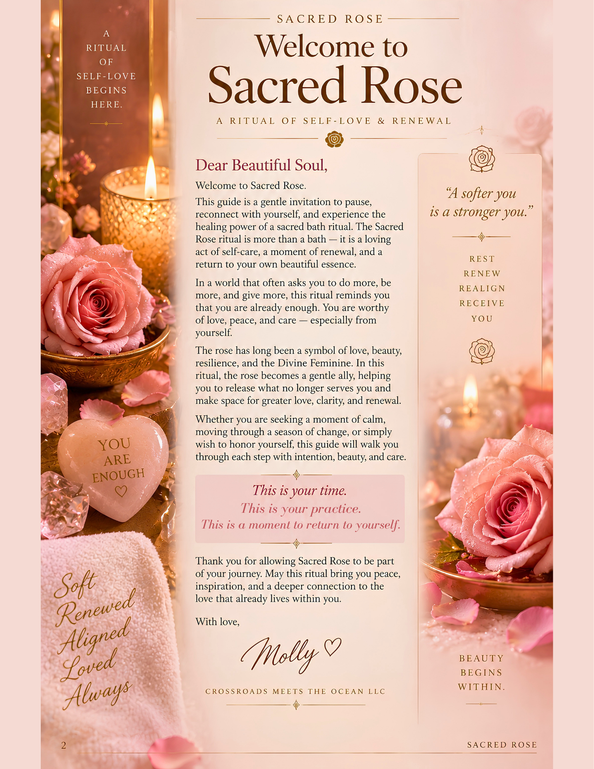 Sacred Rose: A Ritual of Self-Love & Renewal - Spiritual Bath & Rosewater Guide