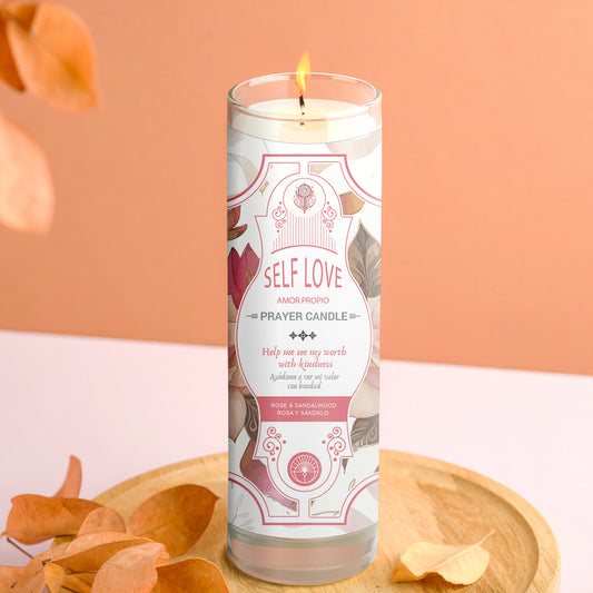 Self Love Prayer Candle 8"