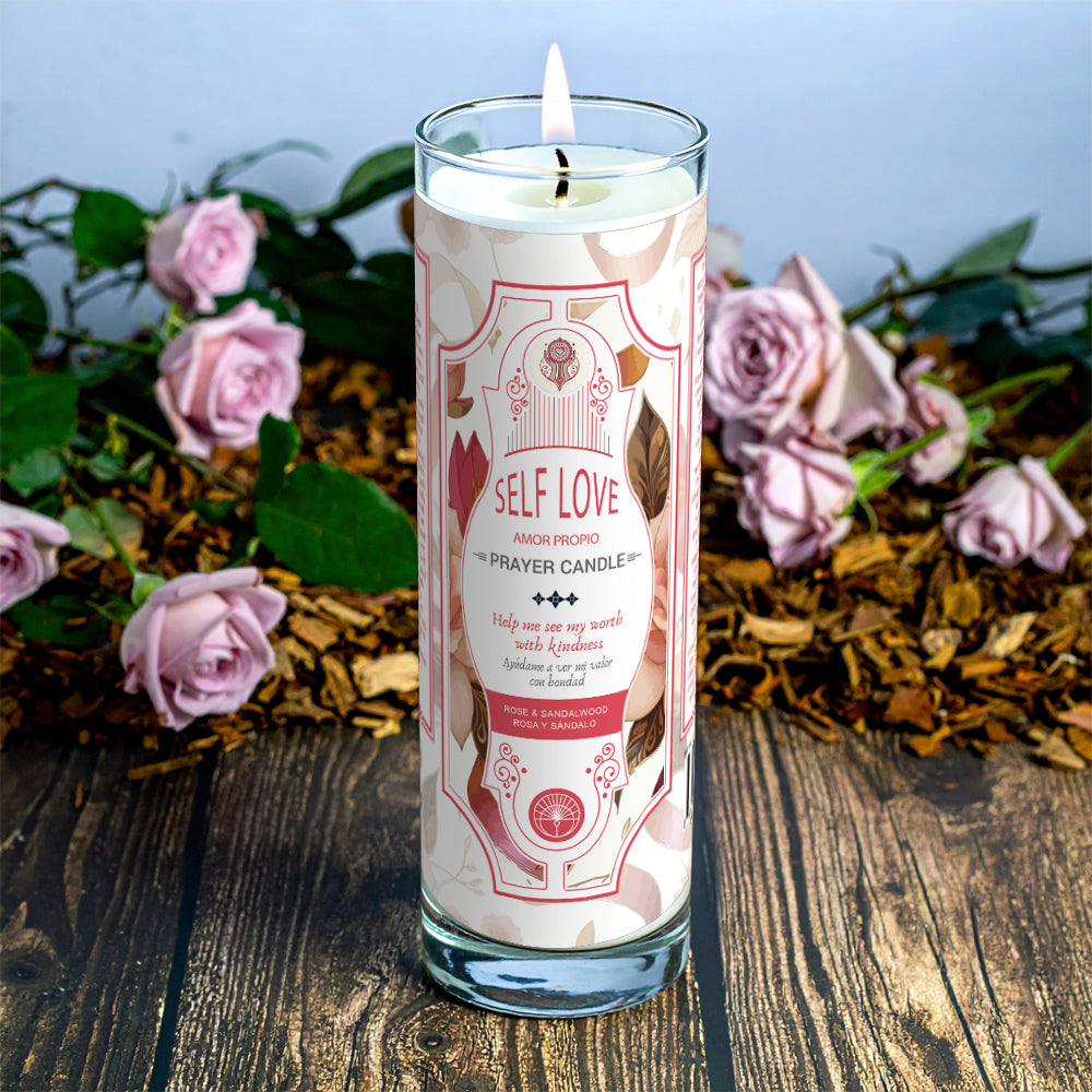 Self Love Prayer Candle 8"