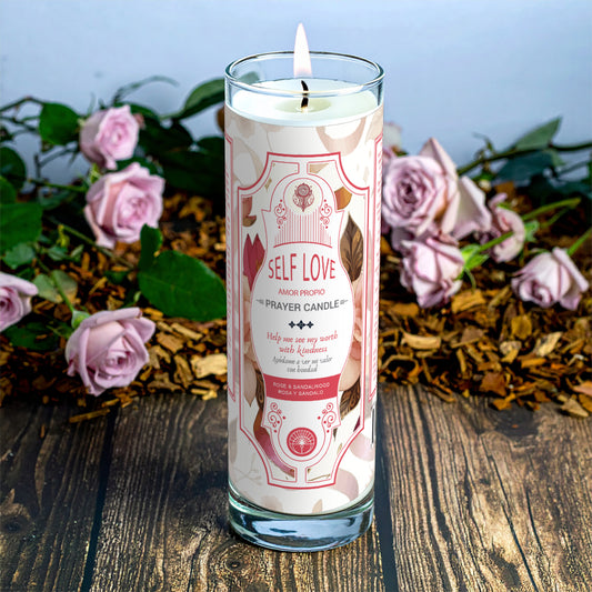 Self Love Prayer Candle 8"