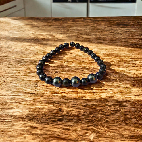 Black Tourmaline & Hematite Bracelet