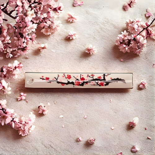 Cherry Blossoms Ceramic Incense Holder