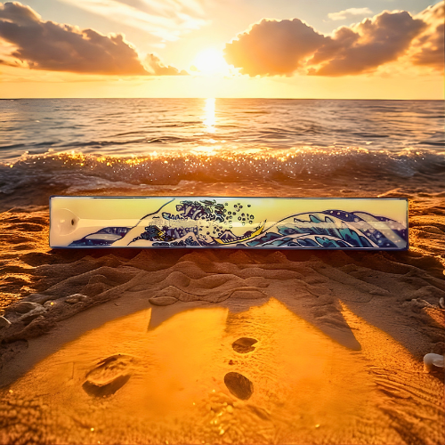 Great Wave Ceramic Incense Holder