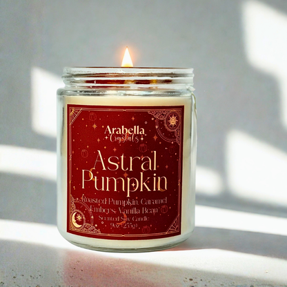 Astral Pumpkin Crystal Candle