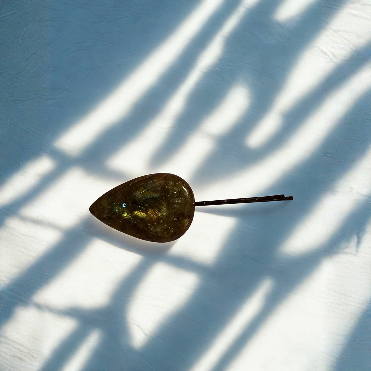 Natural Labradorite Hair Pin