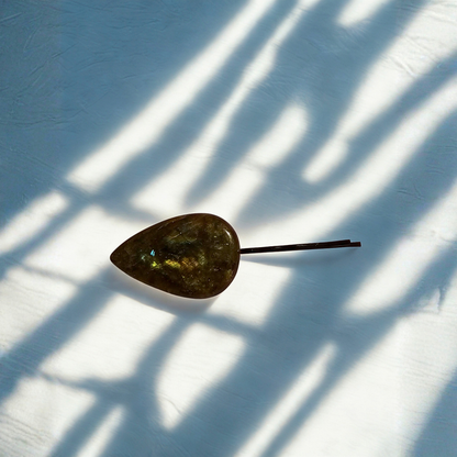 Natural Labradorite Hair Pin