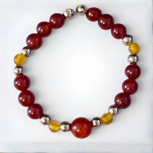 Carnelian & Citrine Bracelet