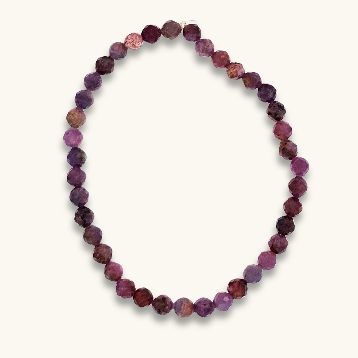 Natural Faceted Ruby Bracelet