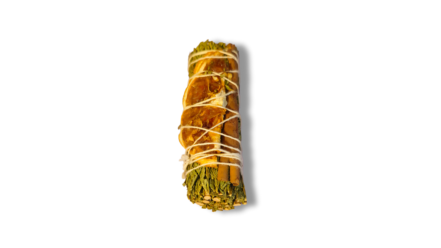 Cedar Smudge Stick w/ Orange & Cinnamon