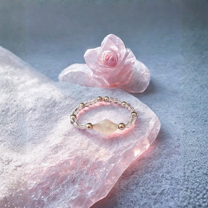 Rose Quartz & Clear Quartz Bracelet