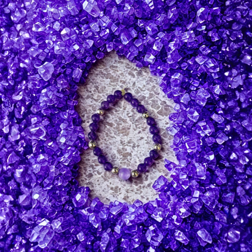 Purple Amethyst & Lavender Amethyst Bracelet