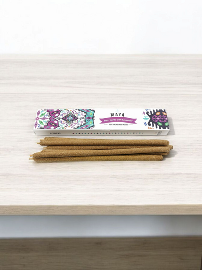 “MAYA” Palo Santo Incense Sticks w/ Lavender